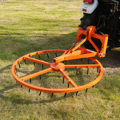 MechMaxx AHG72 Harrow Groomer 72" Arena Spin with 35 Tines Cat 1 3 Point Hitch Grooming Attachment New