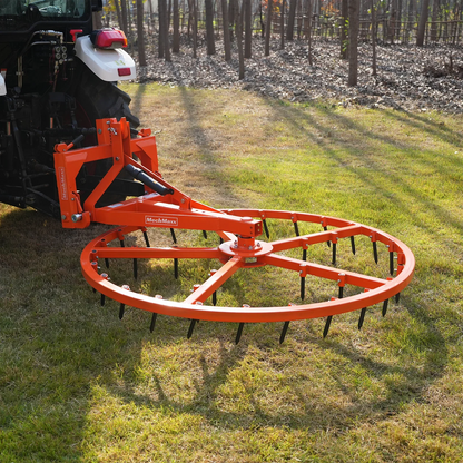 MechMaxx AHG72 Harrow Groomer 72" Arena Spin with 35 Tines Cat 1 3 Point Hitch Grooming Attachment New