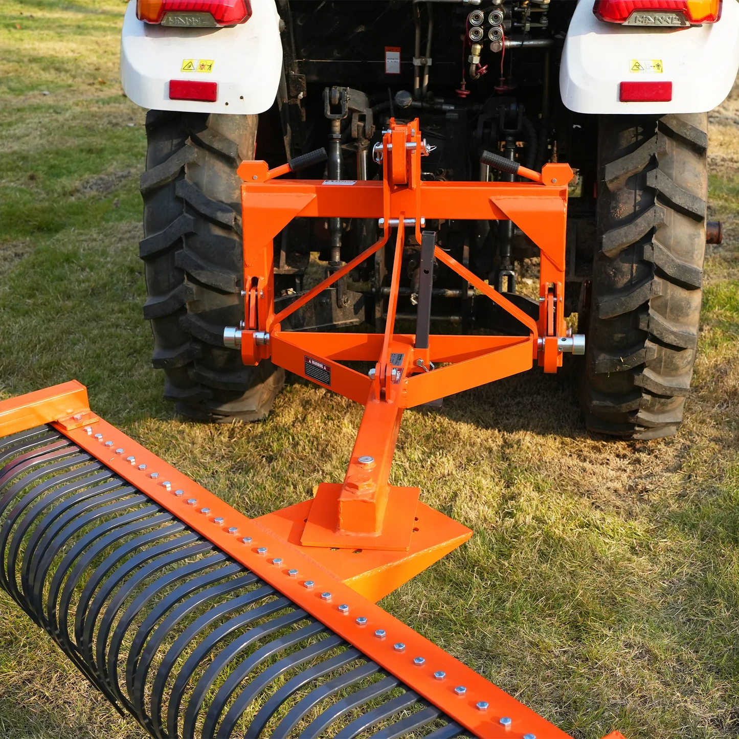 MechMaxx LR72 Landscape Rake 72" 36 Tines 3 Point Hitch Tractor Attachment New