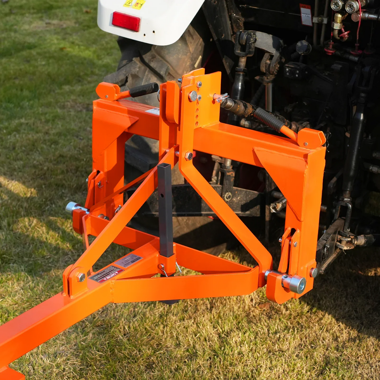 MechMaxx LR72W Landscape Rake 72" Bolt-On Wheels 36 Tines 3 Point Hitch Tractor Attachment New