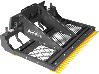 MechMaxx SSLP72 Skid Steer Land Plane 72" with 7 Adjustable Scarifier Shanks Removable Sift Screen Bolt-On Cutting Blades New