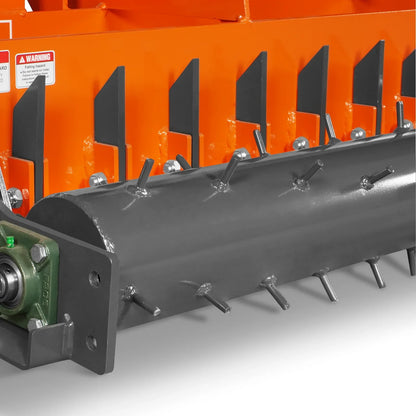 MechMaxx TSP84 Soil Pulverizer 84" Heavy Duty Single Spiked Roller 29 Shanks Category 1 and 2 3 Point Hitch Tractor Attachment New