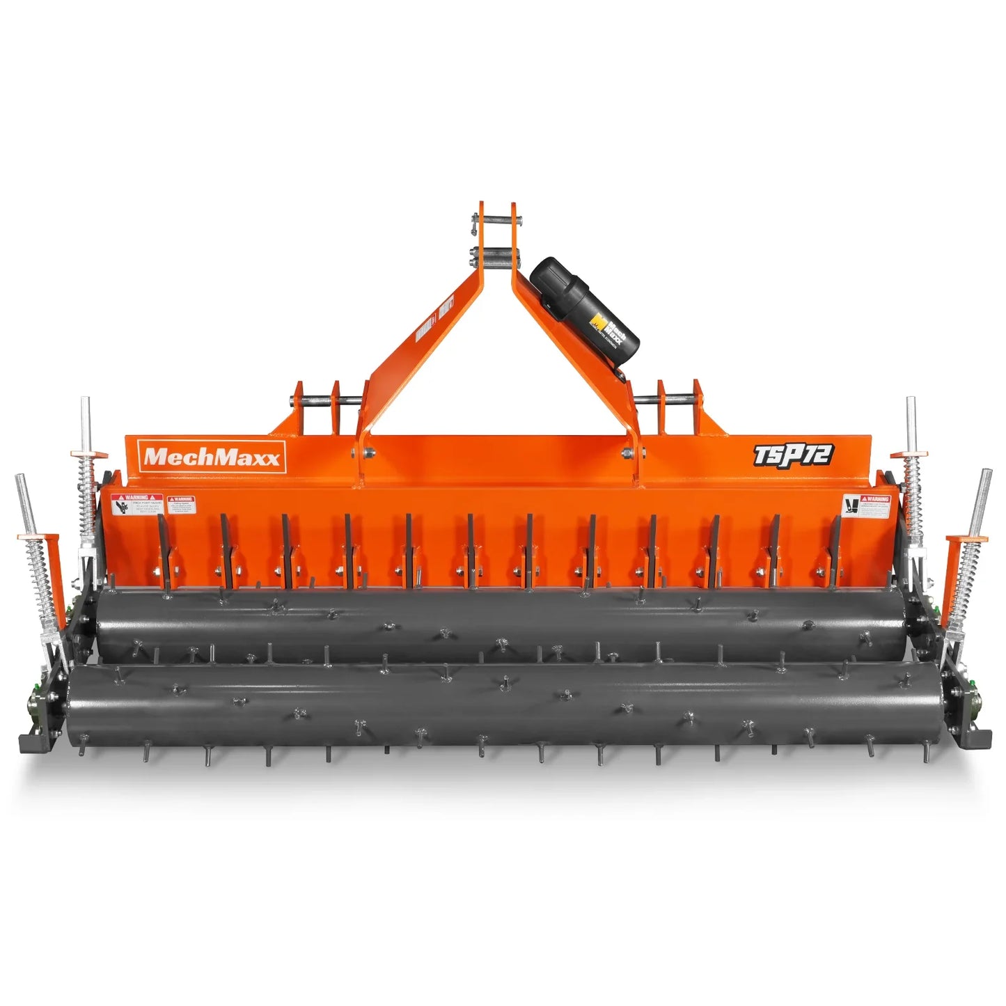 MechMaxx TSP72D Soil Pulverizer 72" Heavy Duty Double Spiked Roller 25 Shanks Category 1 and 2 3 Point Hitch Tractor Attachment New