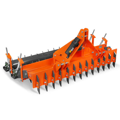 MechMaxx TSP72D Soil Pulverizer 72" Heavy Duty Double Spiked Roller 25 Shanks Category 1 and 2 3 Point Hitch Tractor Attachment New