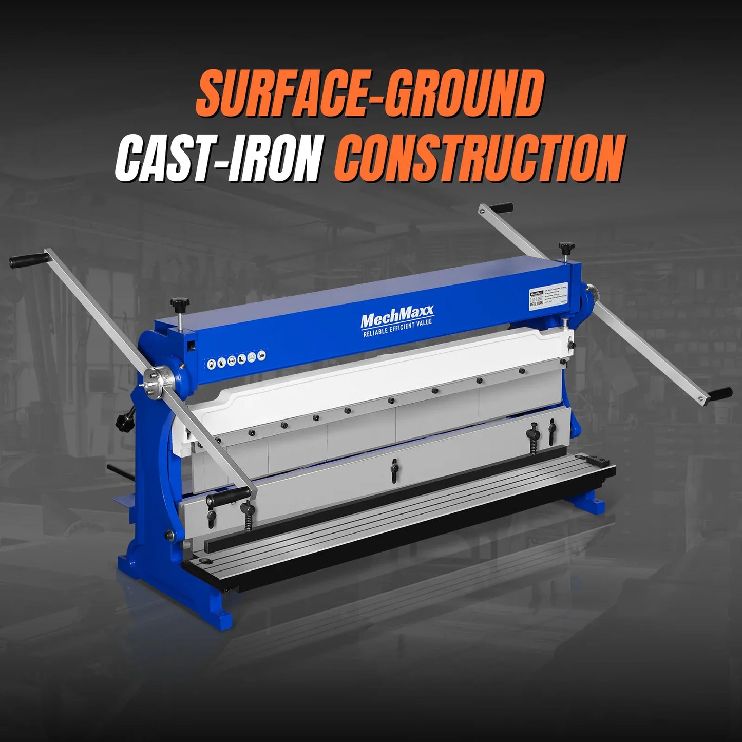 MechMaxx MMCB4020 3"-1 Sheet Metal Machine 40" Pan and Box Brake Slip Roll Shear Bending Machine 20 Gauge New