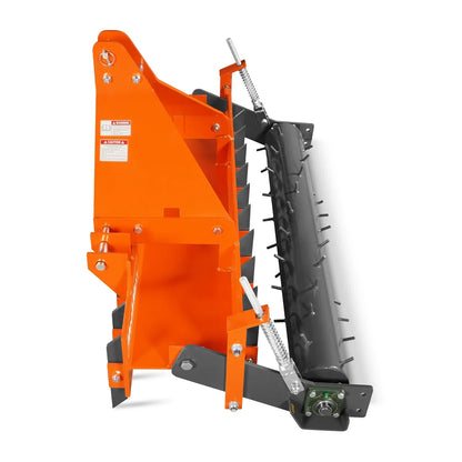MechMaxx TSP60 Soil Pulverizer 60" Heavy Duty Single Spiked Roller 21 Shanks Category 1 2 3 Point Hitch Tractor Attachment New