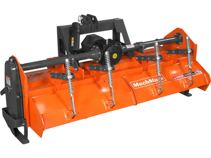 MechMaxx HRT80 Rotary Tiller 80" Heavy Duty 3 Point Hitch Cat.2 Gear Drive PTO Shaft Included Slip Clutch 40-80 HP New