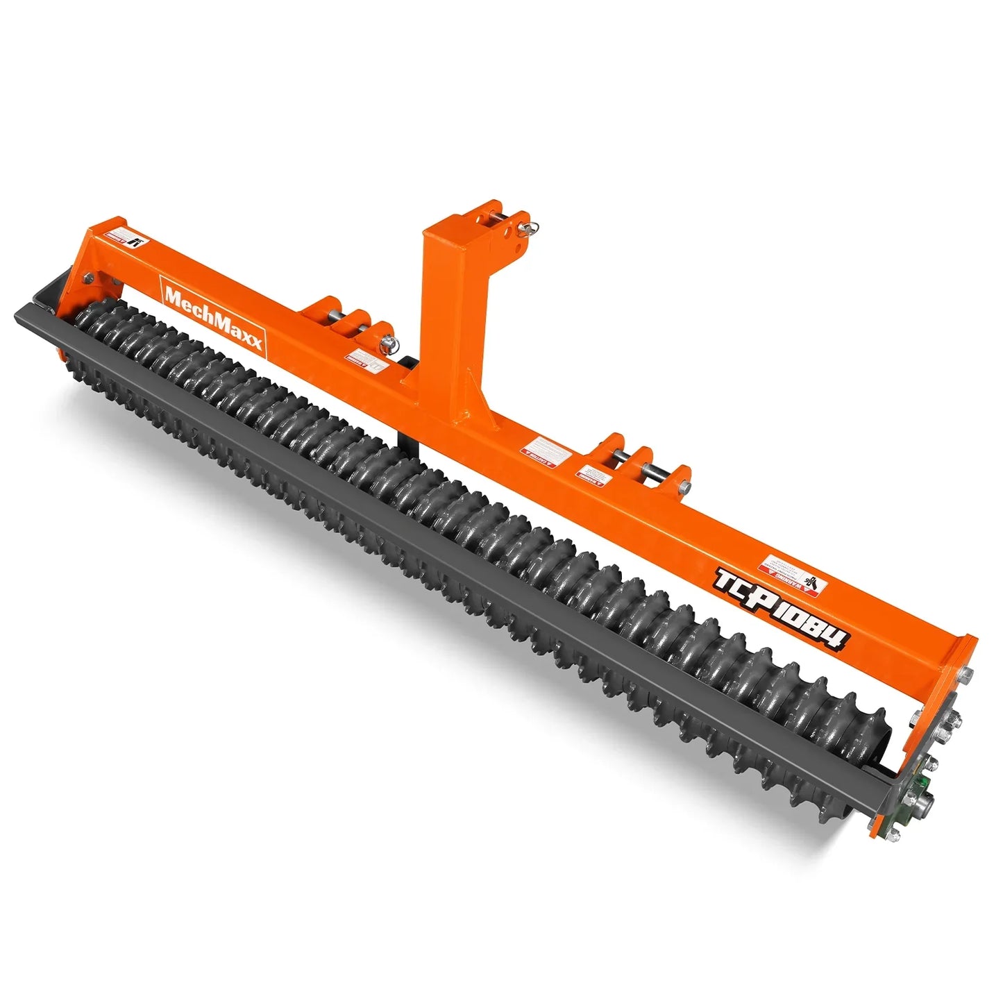 MechMaxx TCP1084 Cultipacker 84" 37 Ductile Iron Wheels Scraper Bar Category 1 and 2 3 Point Hitch Tractor Attachment New