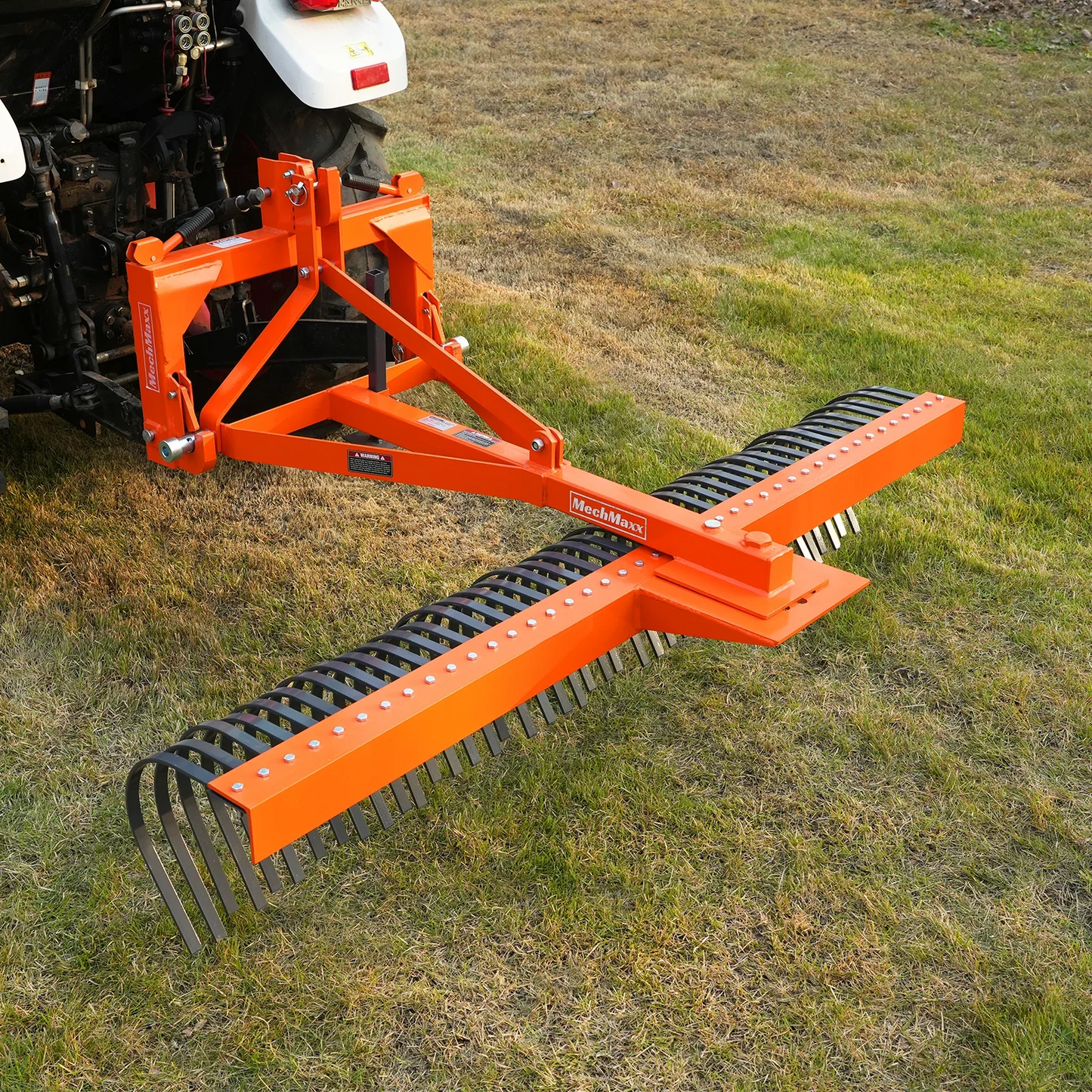 MechMaxx LR84 Landscape Rake 84" 42 Tines 3 Point Hitch Tractor Attachment New