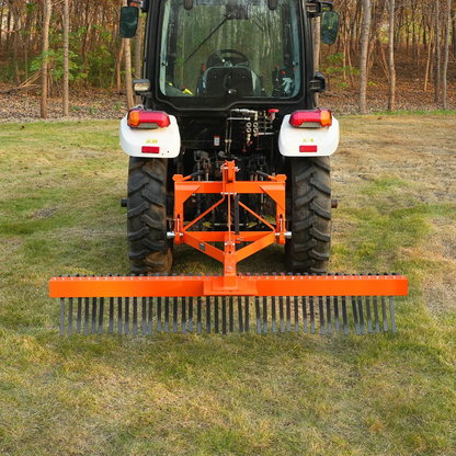 MechMaxx LR84 Landscape Rake 84" 42 Tines 3 Point Hitch Tractor Attachment New