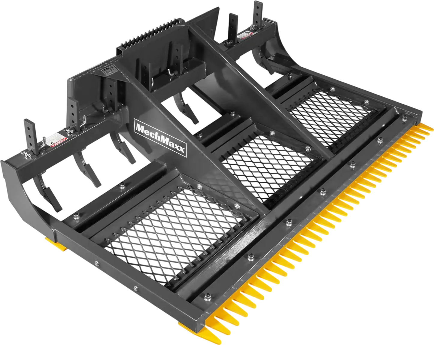 MechMaxx SSLP84 Skid Steer Land Plane 84" 8 Adjustable Scarifier Shanks Removable Sift Screen Bolt-On Cutting Blades New