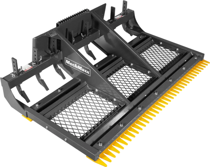 MechMaxx SSLP84 Skid Steer Land Plane 84" 8 Adjustable Scarifier Shanks Removable Sift Screen Bolt-On Cutting Blades New