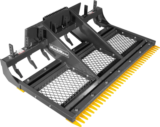 MechMaxx SSLP84 Skid Steer Land Plane 84" 8 Adjustable Scarifier Shanks Removable Sift Screen Bolt-On Cutting Blades New
