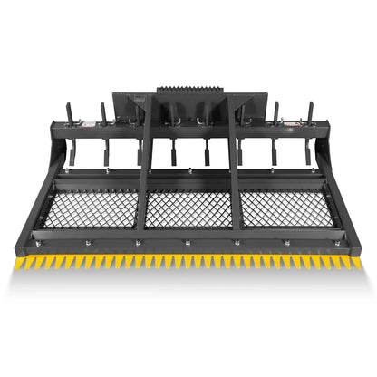 MechMaxx SSLP84 Skid Steer Land Plane 84" 8 Adjustable Scarifier Shanks Removable Sift Screen Bolt-On Cutting Blades New