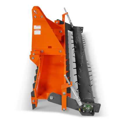 MechMaxx TSP84 Soil Pulverizer 84" Heavy Duty Single Spiked Roller 29 Shanks Category 1 and 2 3 Point Hitch Tractor Attachment New