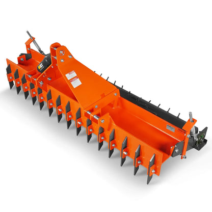 MechMaxx TSP84 Soil Pulverizer 84" Heavy Duty Single Spiked Roller 29 Shanks Category 1 and 2 3 Point Hitch Tractor Attachment New