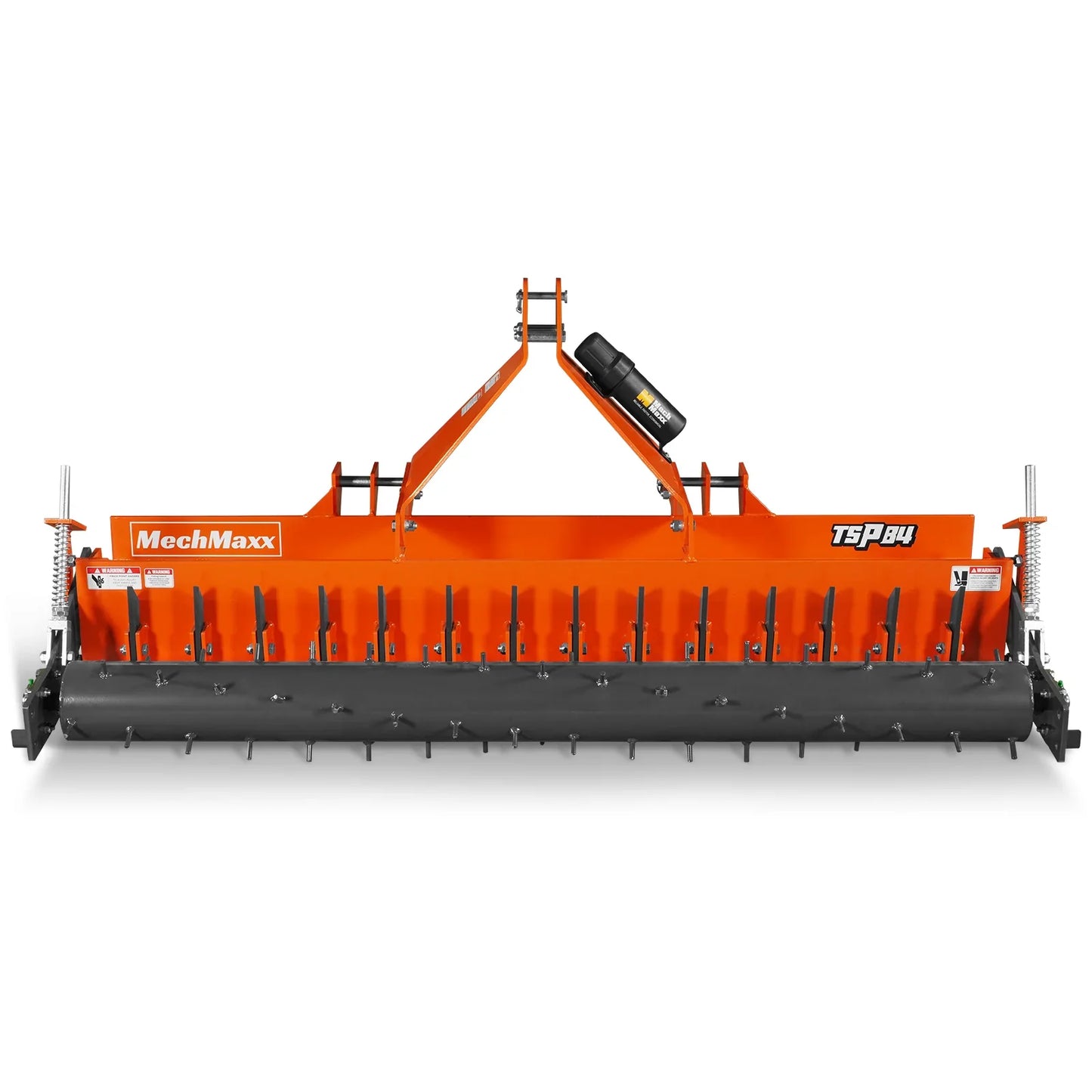 MechMaxx TSP84 Soil Pulverizer 84" Heavy Duty Single Spiked Roller 29 Shanks Category 1 and 2 3 Point Hitch Tractor Attachment New