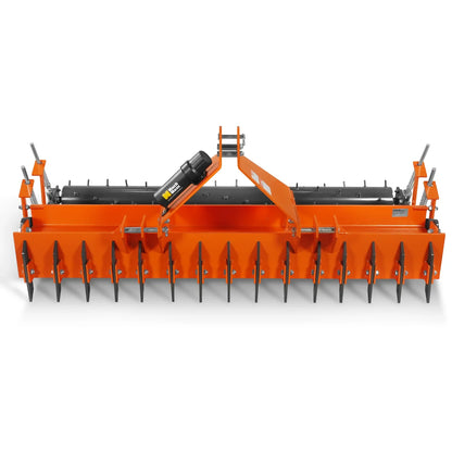 MechMaxx TSP84D Soil Pulverizer 84" Heavy Duty Double Spiked Roller 29 Shanks Category 1 and 2 3 Point Hitch Tractor Attachment New