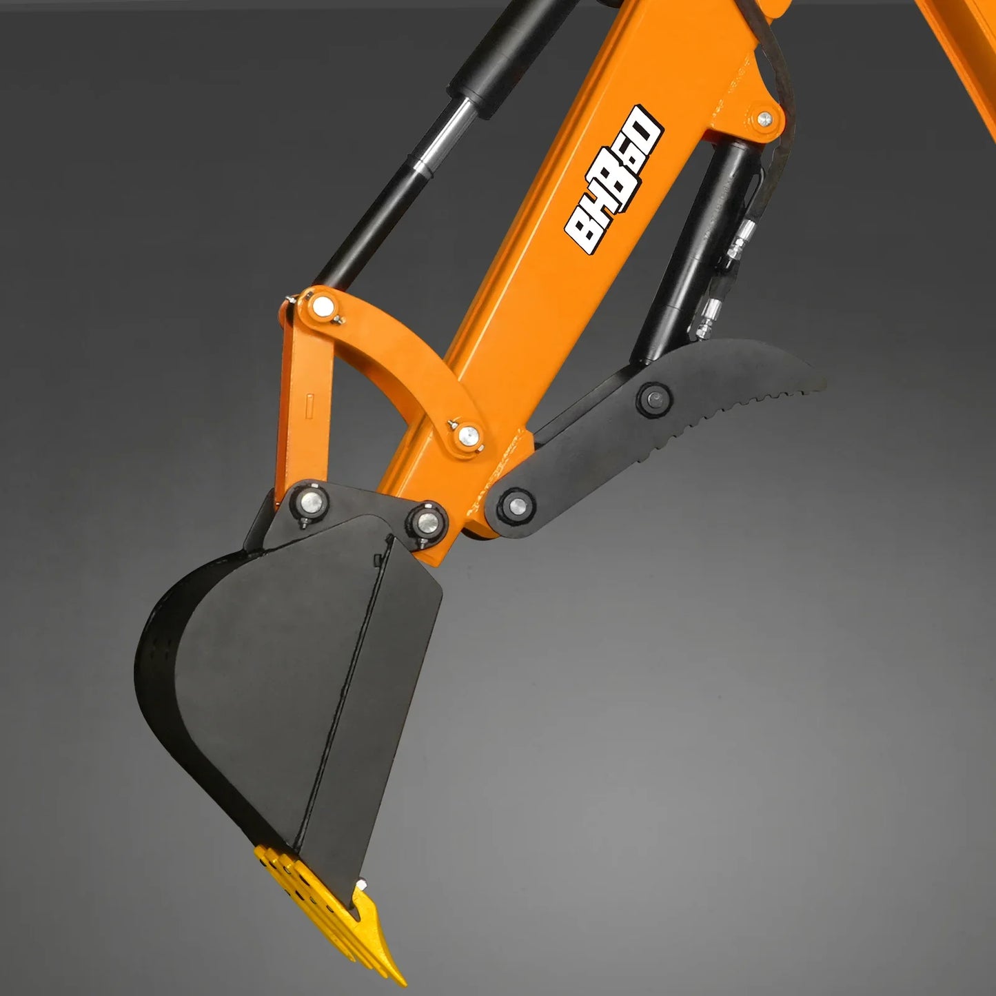 MechMaxx BH860 Tractor Backhoe Attachment 9' Hydraulic Thumb 15" Bucket ISO/SAE Switchable Controls Self-Contained Hydraulic System 3 Point Hitch Cat 1 & 2 25-100 HP New