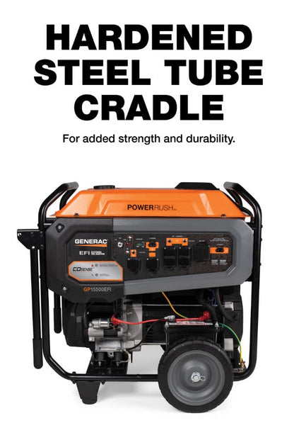 Generac GP15500EFI 15500W/19300W Generator Gas 50A COSense Electric Start 7705