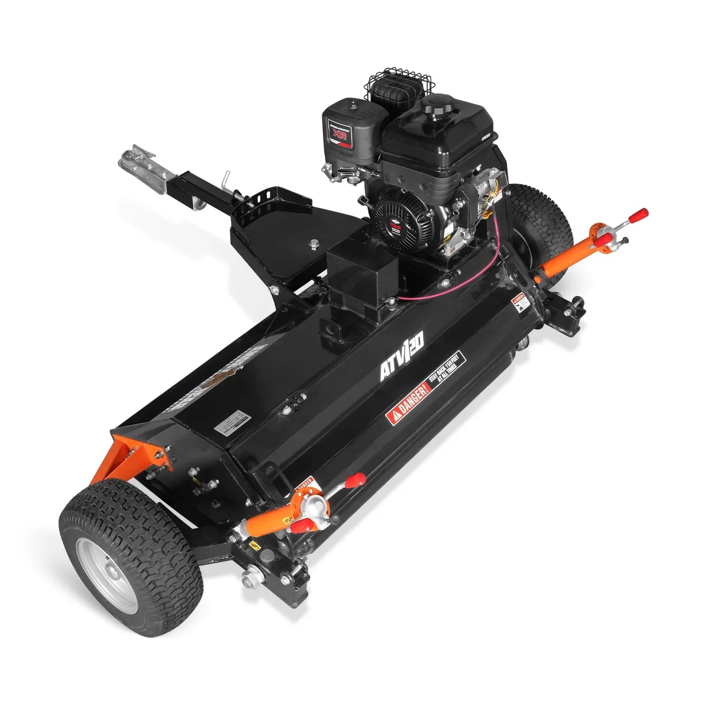 MechMaxx ATV120 Flail Mower 48" Tow-Behind ATV Offset B&S 13.5HP Gas Engine Adjustable Mowing Height New