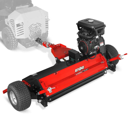 MechMaxx ATV140 Flail Mower 55" Tow-Behind ATV Offset 23HP 679cc Electric Start Gas Adjustable Mowing Height New