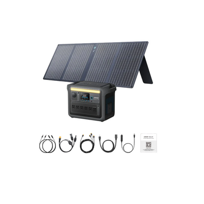 Anker SOLIX C1000X Portable Power Station + 1 x 100W Solar Panel Inclusions