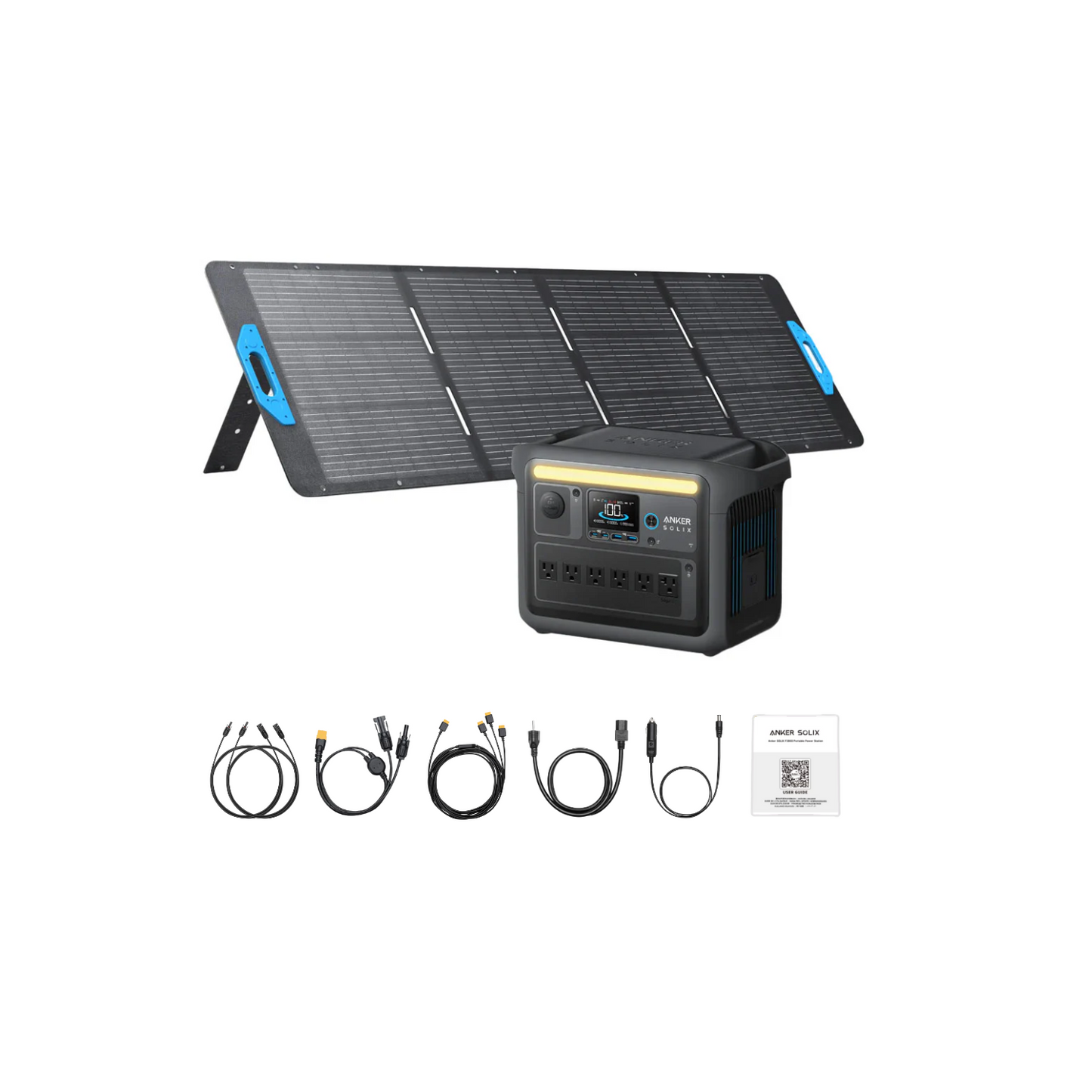 Anker SOLIX C1000X Portable Power Station + 1 x 200W Solar Panel Inclusions