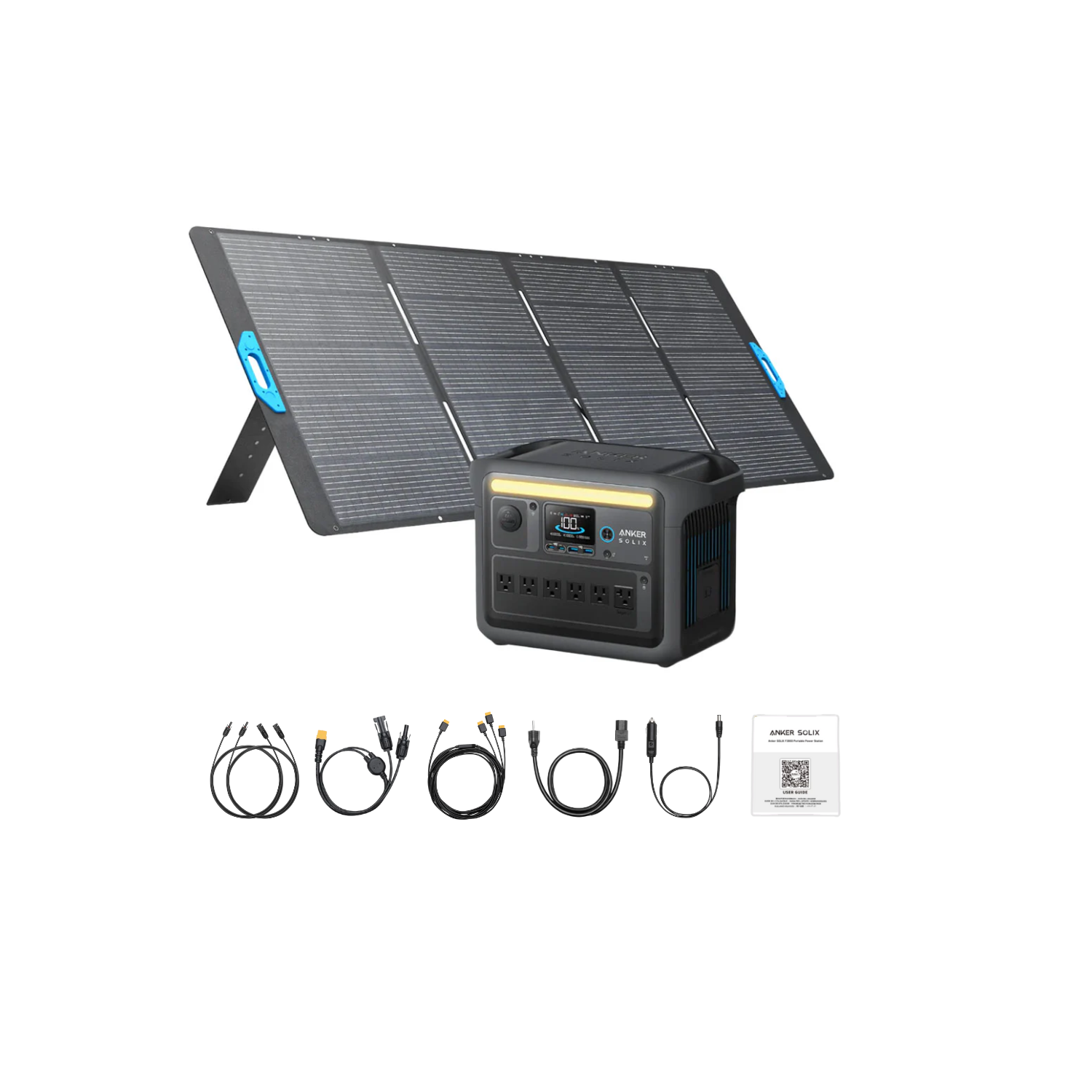 Anker SOLIX C1000X Portable Power Station + 1 x 400W Solar Panel 
 Inclusions