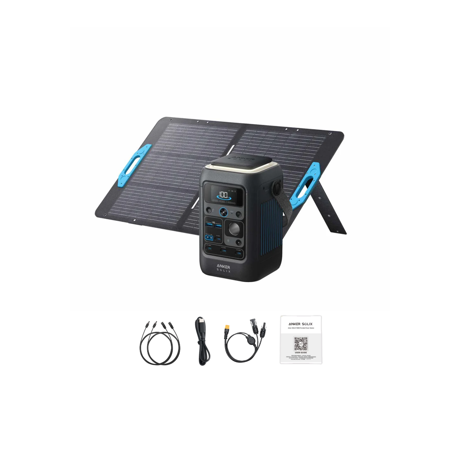 Anker SOLIX C300X DC Portable Power Station with 100W Solar Panel Inclusions