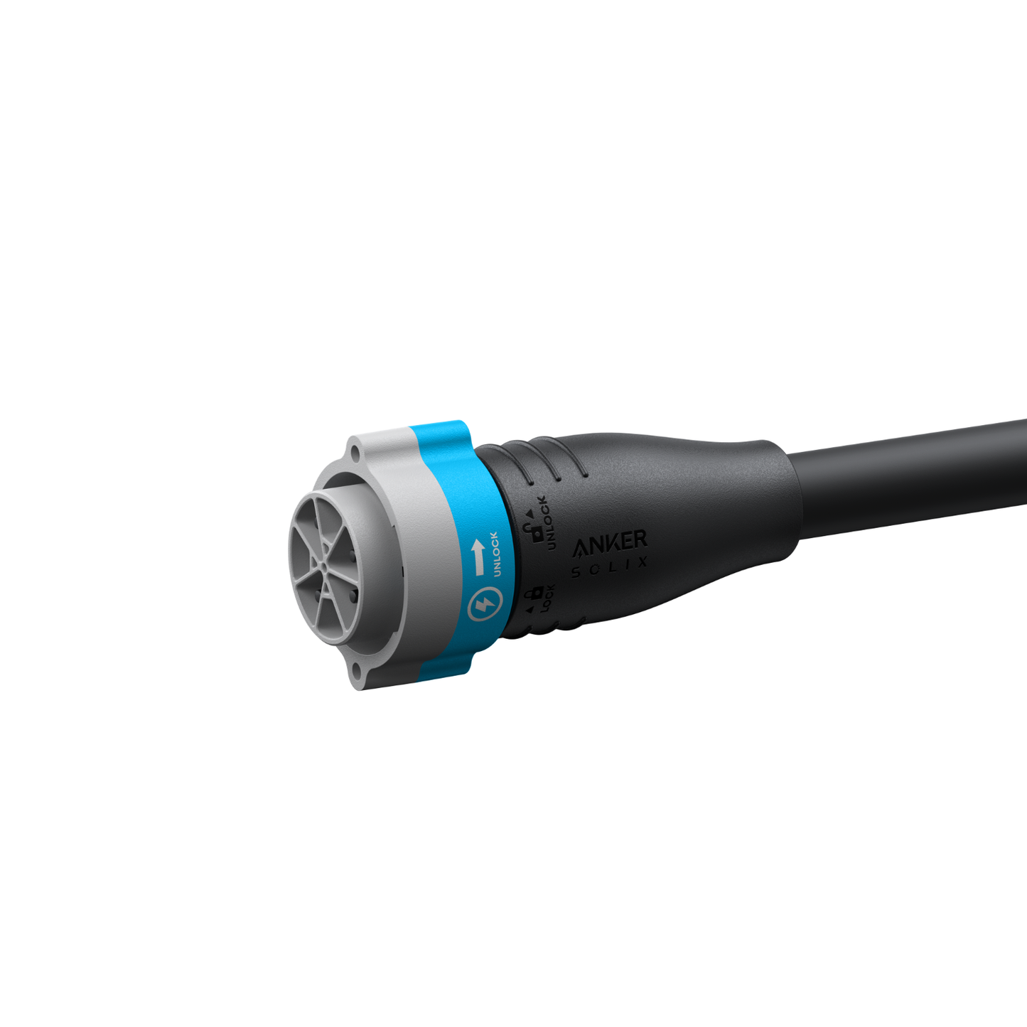 Anker SOLIX E10 120V/240V Power Strip - close up port 