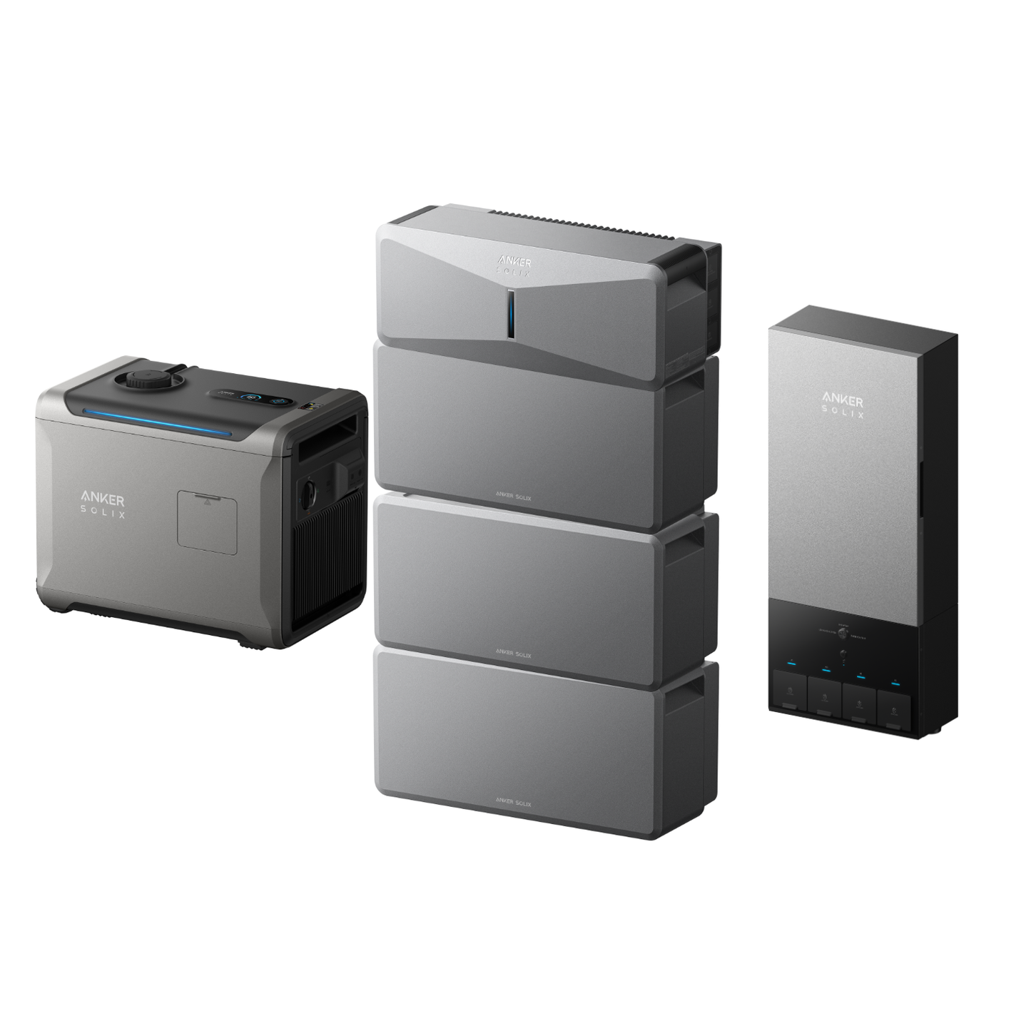Anker SOLIX E10 Infinite Home Backup Kit with three batteries 