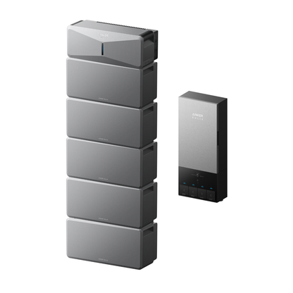 Anker SOLIX E10 Smart Home Backup Kit with five batteries 