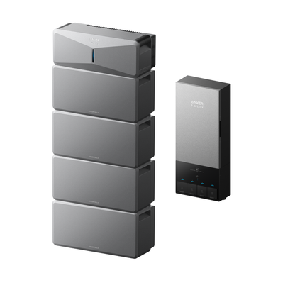 Anker SOLIX E10 Smart Home Backup Kit with four batteries 