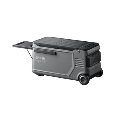 Anker SOLIX EverFrost 2 Electric Cooler 58L side view with open back