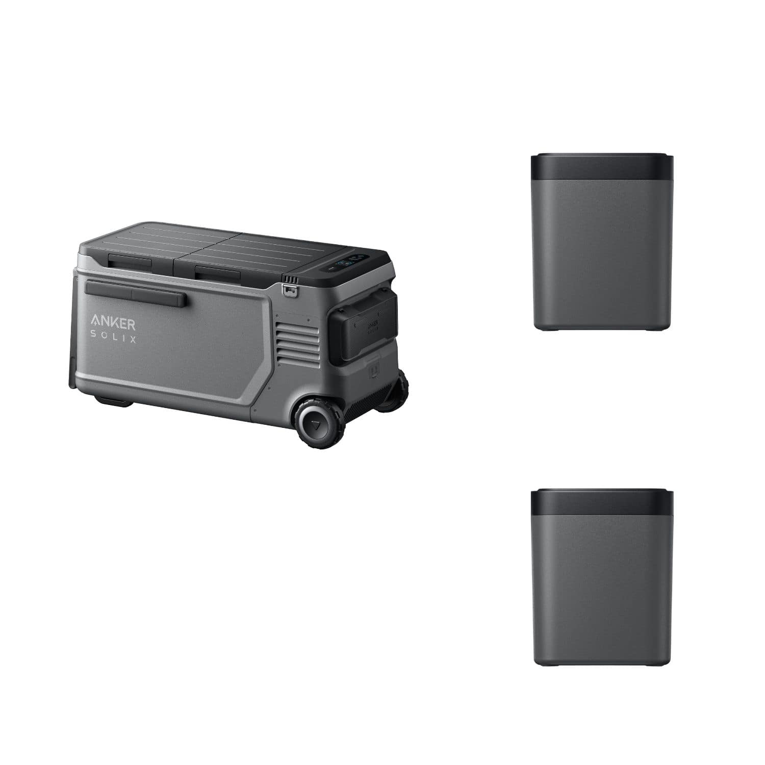 Anker SOLIX EverFrost 2 Electric Cooler 58L with 2 Anker SOLIX EverFrost 2 Removable Battery