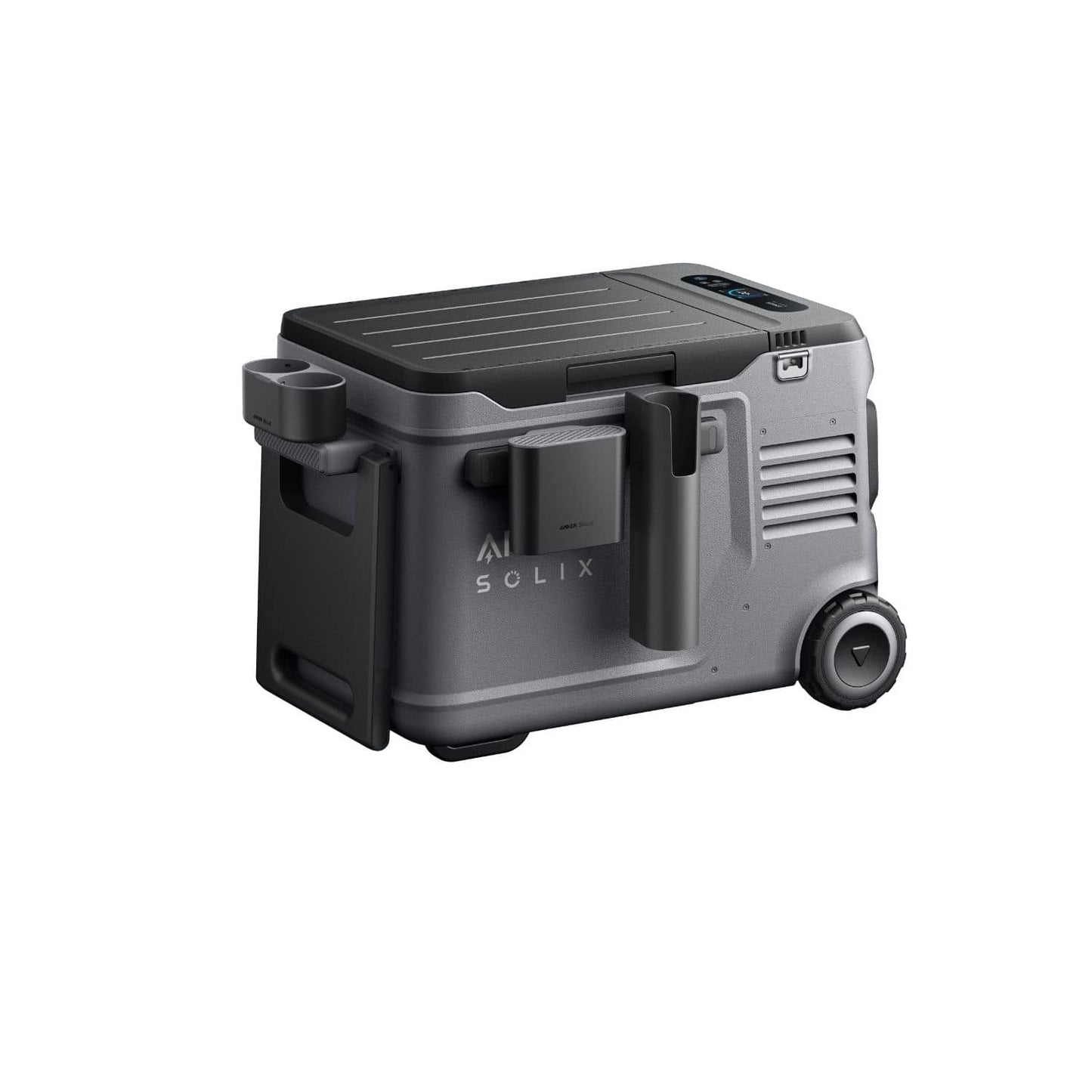 Anker SOLIX EverFrost 2 Road Trip Kit attached to Anker SOLIX EverFrost 2 Electric Cooler 40L