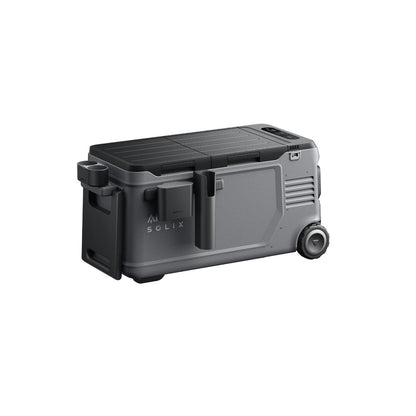 Anker SOLIX EverFrost 2 Road Trip Kit attached to Anker SOLIX EverFrost 2 Electric Cooler 58L