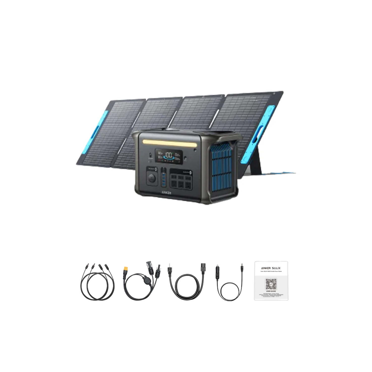 Anker SOLIX F1500 Portable Power Station + 200W Portable Solar Panel Inclusions