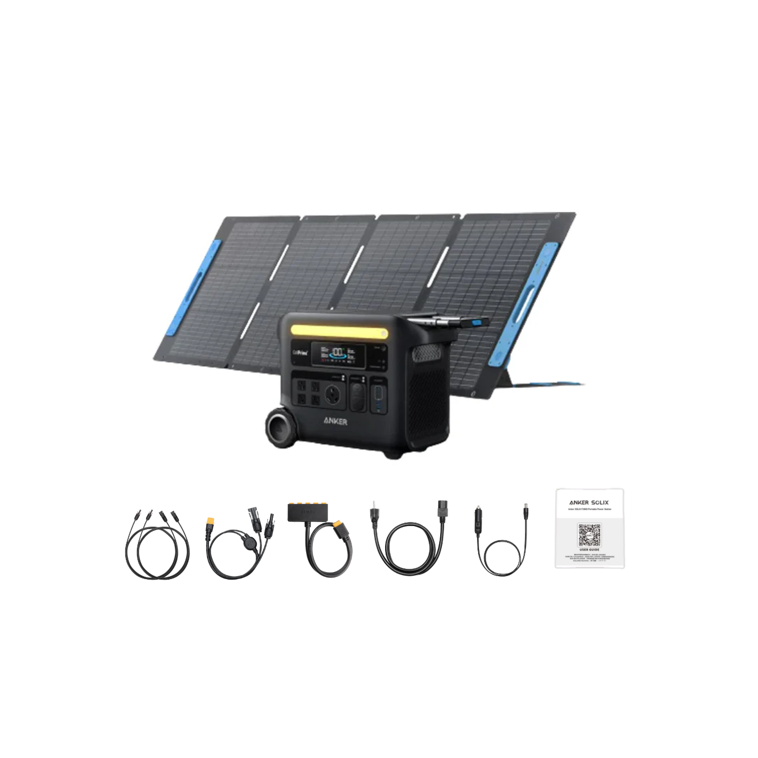 Anker SOLIX F2600 Portable Power Station + 1 x 200W Portable Solar Panel Inclusions