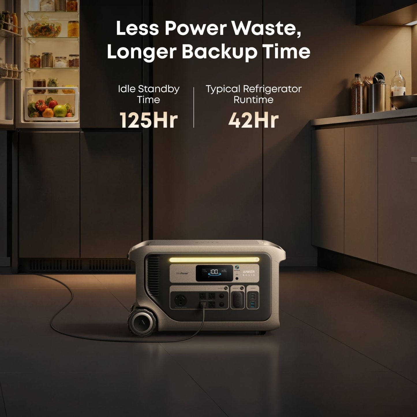 Anker SOLIX F3000 Portable Power Station for longer backup time