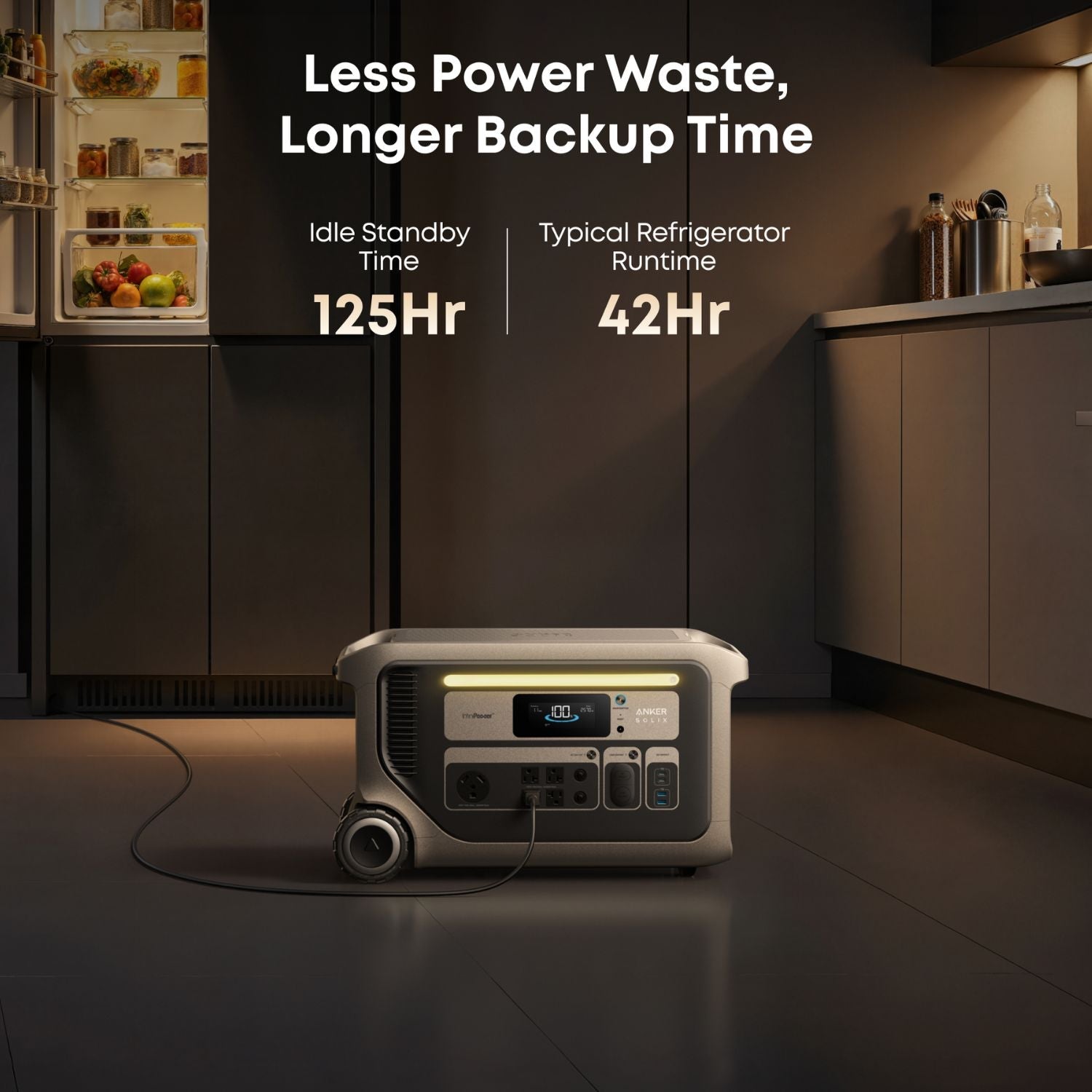 Anker SOLIX F3000 Portable Power Station for longer backup time