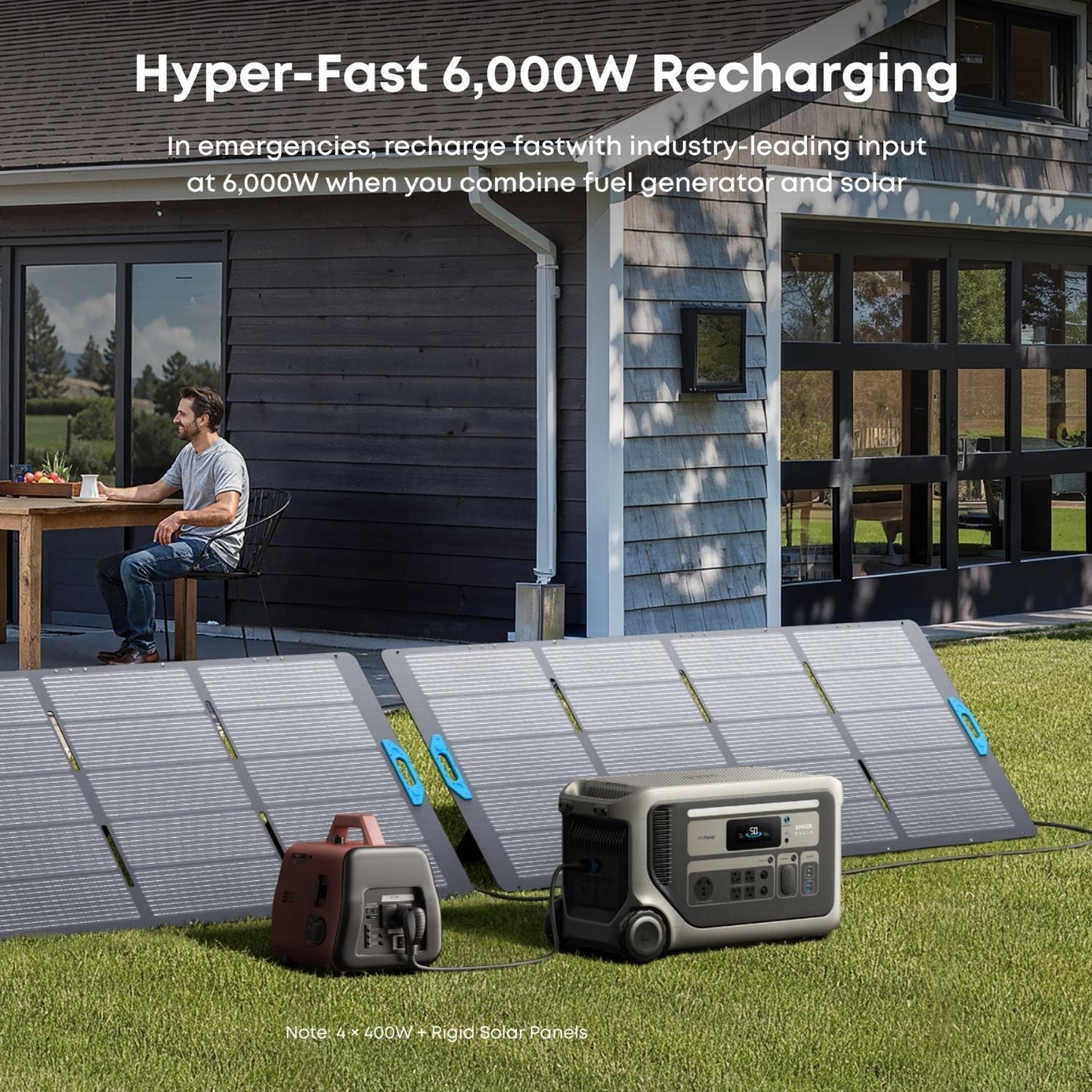 Anker SOLIX F3000 Portable Power Station with hyper-fast 6000W solar recharging