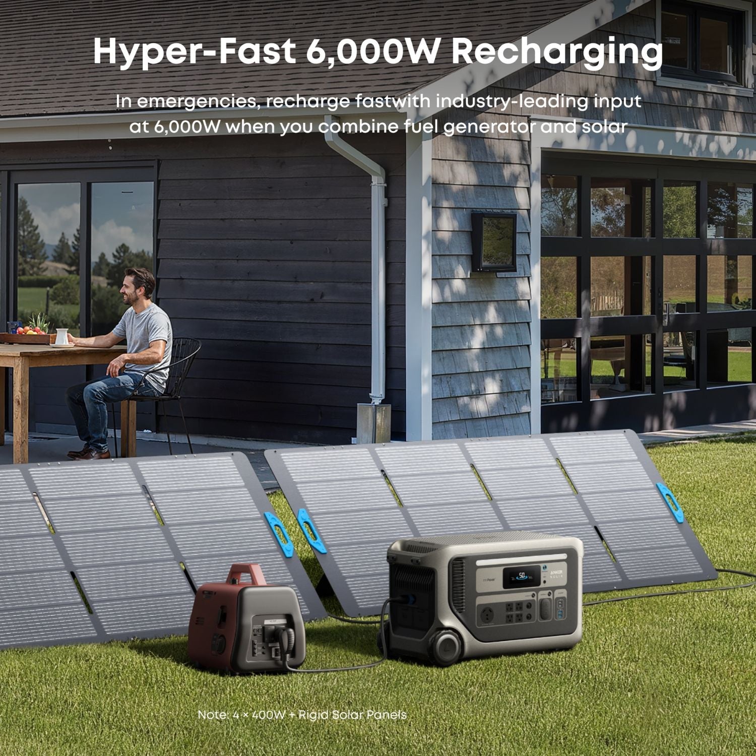 Anker SOLIX F3000 Portable Power Station with hyper-fast 6000W solar recharging