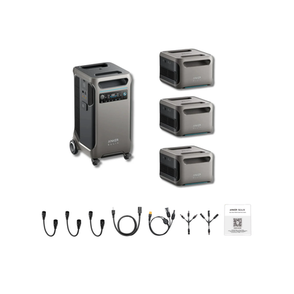 Anker SOLIX F3800 Portable Power Station +3 x  Expansion Battery Inclusions
