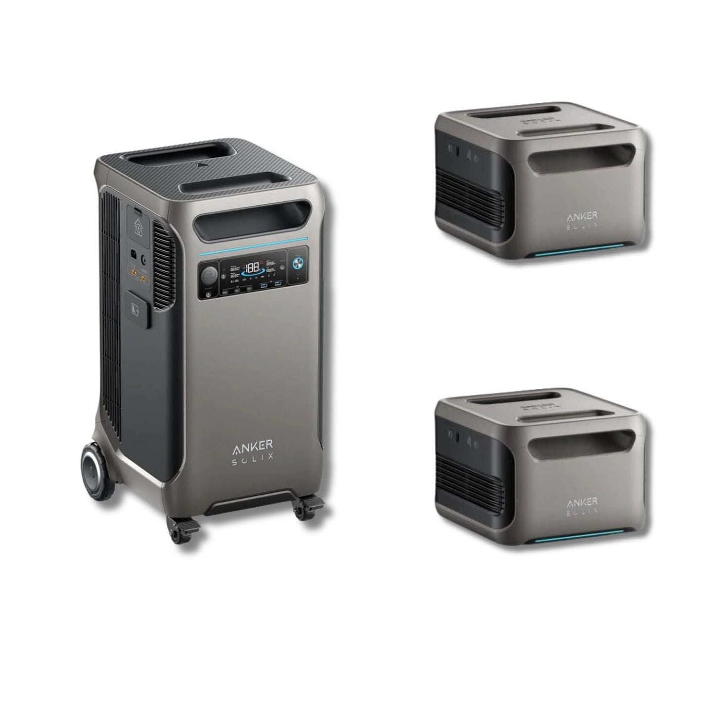 Anker SOLIX F3800 Portable Power Station With 2 BP3800 Expansion Batteries
