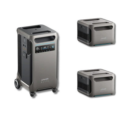Anker SOLIX F3800 Portable Power Station With 2 BP3800 Expansion Batteries