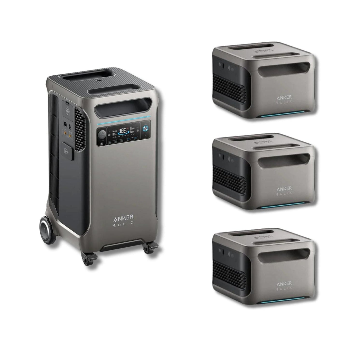 Anker SOLIX F3800 Portable Power Station With 3 BP3800 Expansion Batteries