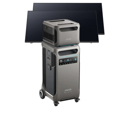 Anker SOLIX F3800 Portable Power Station with 1 x BP3800 Battery and 2 x 410W Rigid Solar Panels