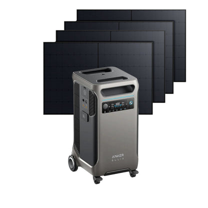 Anker SOLIX F3800 Portable Power Station with 4 x 410W Rigid Solar Panels